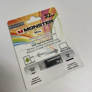 Monster Digital 32GB USB 3.0 On-the-Go External Flash Drive Smartphones Tablets - Bild 1 von 3