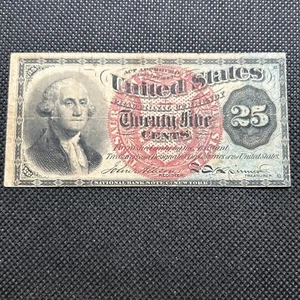 1863 25¢ Cents Fractional Currency United States New York - Picture 1 of 15