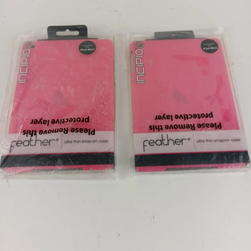 Lote de 2 fundas a presión ultrafinas Incipio Feather para iPad Mini - Rosa Foto 1 de 4