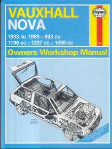 Vauxhall Nova 1983-1989 Petrol Haynes Owners Workshop Manual - Picture 1 of 1