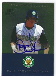 SEAN DOOLITTLE KANE COUNTY COUGARS SIGNED CARD OAKLAND A'S NATIONALS MARINERS - Picture 1 of 1