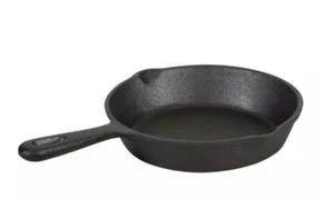 Cast Iron Skillet Fry Pan 8-inch Cooking Egg Camping Small New Season Before Use - Picture 1 of 1