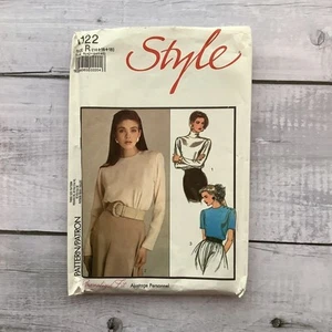 Style 1122 Sewing Pattern Shirt Blouse Shoulder Buttons Miss Sz 14-18 UNCUT - Picture 1 of 4