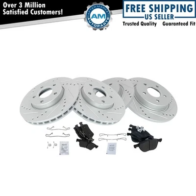 Kit de pastillas de freno delanteras y traseras y rotor para Ford Focus 2012-2018 Foto 1 de 4