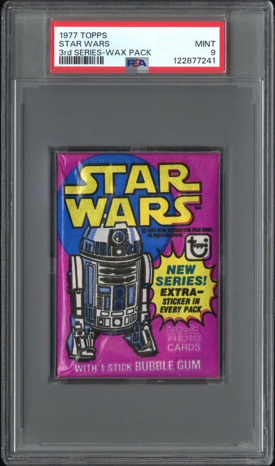 1977 TOPPS STAR WARS - YELLOW 3RD SERIES - WAX PACK - PSA 9 MINT - Image 1 of 1