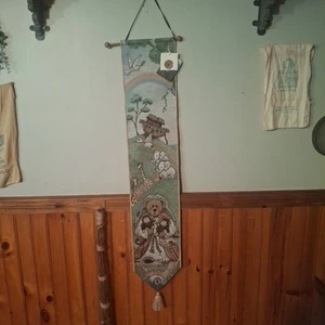 2000 Boyds Bears MR NOAH & FRIENDS Wall Tapestry Noah’s Ark 9x41” Nursery Decor - Bild 1 von 8