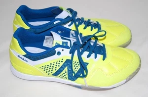 NWOB New Balance Mens Yellow Teal Blue AUDAZO Soccer Shoes Clear Soles sz 6 - Picture 1 of 8