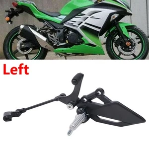 Left Foot Peg Bracket Brake Pedal Lever For KAWASAKI EX 250R NINJA250 NINJA300 - Picture 1 of 24