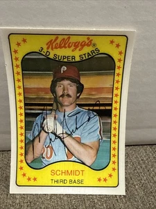 DCC: 1981 Kellogg's #5 Mike Schmidt Philadelphia Phillies casi nuevo-como nuevo+ sin grietas - Imagen 1 de 17