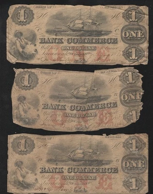 DEALERS LOT of (3)  1861 SAVANNAH, GA OBSOLETE CURRENCY NOTES  GEORGIA 2277 - Image 1 of 2
