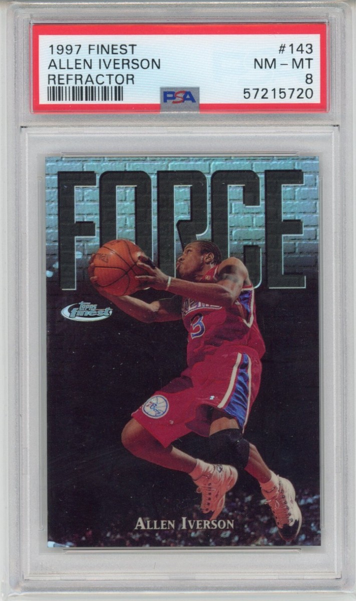 Topps Allen Iverson Basketball 1997-98 Season Sports Trading Topps Allen Iverson Basketball 1997-98 Season Sports Trading