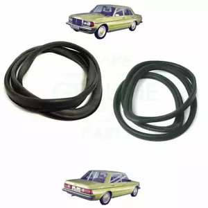 MERCEDES W123 1976-1985 FRONT + REAR WINDSCREEN GLASS MOULDING RUBBER SEALS - Picture 1 of 1