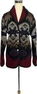 Vintage WOOLRICH Damen Wolle Navajo Südwestdecke Schal Kragen Jacke S USA - Bild 1 von 14