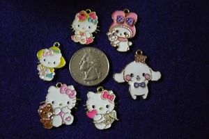 sweet cat charms 5pc - Picture 1 of 1