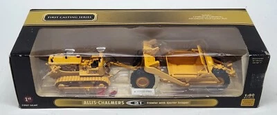 Allis-Chalmers HD-21 Crawler With Ejector Scraper By First Gear 1/50 Scale - Image 1 of 4