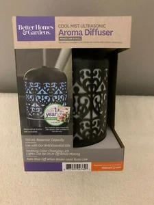 Essential Oil Diffuser Cool Mist Ultrasonic Aroma Diffuser Moroccan Scroll 100ml - Picture 1 of 6