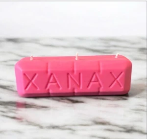 Xanax Candle Pink Office Bedroom Kitchen Living room Furniture Bathroom - Picture 1 of 1