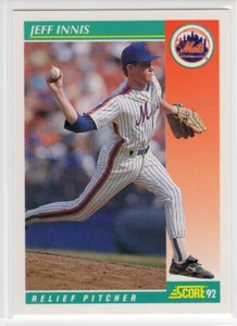 Jeff Innis 1992 Score Baseball Base Common #327 New York Mets - Picture 1 of 1