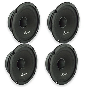 2 Pair Audiopipe 6 Sealed Mid Bass Loud Speaker 1000W 8 ohms 1.5 VC Black - Picture 1 of 5
