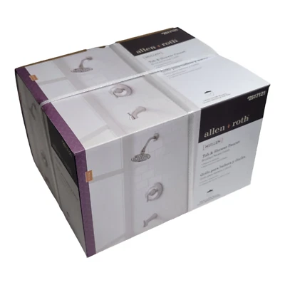 New Brushed Nickel Combo 1-Handle 1-Spray Tub and Shower Faucet Valve Included - Image 1 of 4