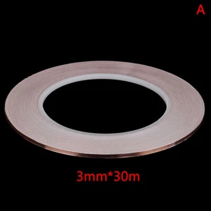 30M Single Side Conductive Copper Foil Tape Strip Adhesive EMI Shielding T ZS - Picture 1 of 12