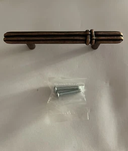 5pack Antique Copper Drawer Pulls, 3” Center To Center. Cabinet Handles Nip - Picture 1 of 5