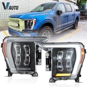 Faros proyectores VLAND completos LED para Ford F150 21-23 dinámico DRL secuencial - Imagen 1 de 15