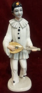 COMMEDIA ARTE ITALIANA STATUINA PIERROT PORCELLANA- ROYAL COPENHAGEN 1249 063 - Foto 1 di 16