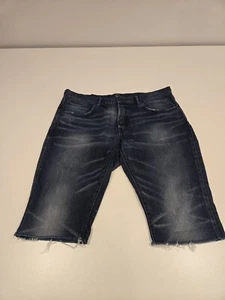 PRPS Shorts Men's 38 Blue Denim Jhorts Cutoff 25" Distressed Jeans Button Fly - Picture 1 of 16