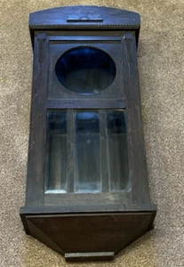 Dark Oak Wall Clock Empty Wooden Case - Picture 1 of 20