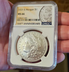 2021 S Morgan .999 Silver Dollar NGC MS - 100th Anniversary Label San Francisco