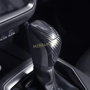 Carbon Fiber Gear Shift Lever Knob Cover Trim For 2024+ Subaru Crosstrek Impreza - Bild 1 von 6