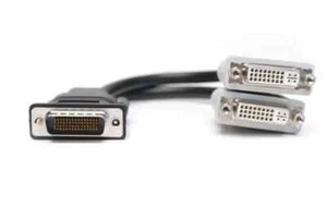 DMS-59 Stecker auf 2 x DVI Buchse 24+5  Converter Splitter Y Adapter Kabel - Bild 1 von 2