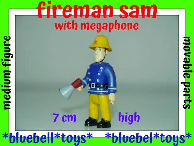 Fireman Sam Figures FIREMAN SAM with MEGAPHONE Movable Figure Medium 6,5 cm - Image 1 of 3