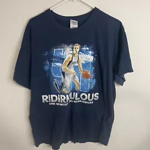 Dirk Nowitzki T-Shirt Adult Small Youth L Dallas Maverick NBA Gildan 2006 Rare - Picture 1 of 4