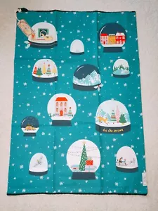 Fat face snowglobe tea towel 100% cotton with matching mug - Picture 1 of 6