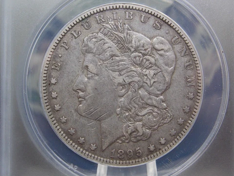 1895 "O" Morgan SILVER Dollar $1 ANACS EF45 XF Detail #053 "KEY DATE" ECC&C, Inc Cover