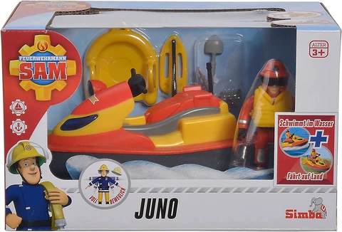 Simba- Sam The Firefighter Juno with Elvis Character, 3 Years Cover
