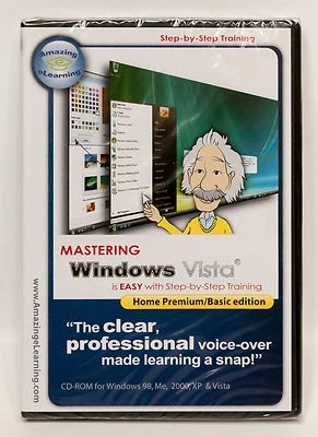 Mastering Windows Vista Premium/Basic, learning tutorial lessons New SEALED Case - Image 1 of 2