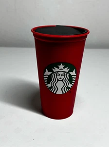 Starbucks 2013 Red Holiday Reusable Plastic Cup Tumbler 16 Oz. Limited Ed - Picture 1 of 5