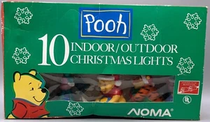Disney Winnie the Pooh 10 Holiday Light Indoor Outdoor NOMA Christmas - Picture 1 of 7