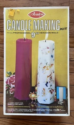 Vintage NEW Avalon CANDLE MAKING KIT 9" HEXAGON Mold Hobby Craft 4955 USA Sealed - Image 1 of 4