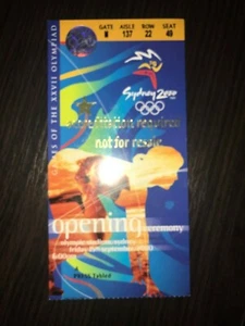 Ticket Presse Olympische Spiele SYDNEY 2000 Eröffnungsfeier 15.09.2000 - Bild 1 von 1