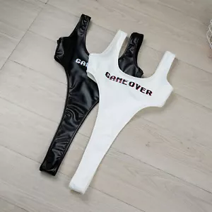Women Catsuit Playsuit Lingerie Nightclub Bodysuit Underwear Swimsuit Bodycon - Picture 1 of 38