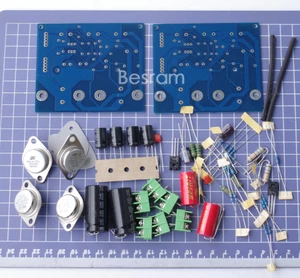 2pcs 2 two channel JLH 1969 A CLASS A amplifier kit ST2N3055 MKP - Picture 1 of 4