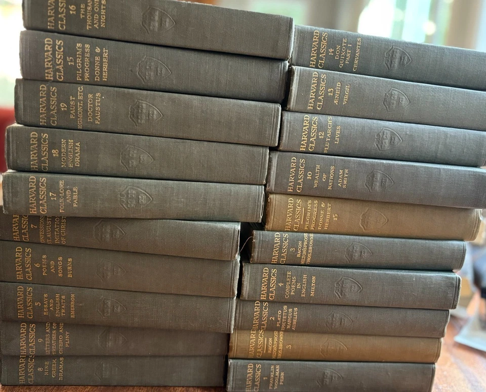 HARVARD CLASSICS Vtg GREEN 1st Ed.1909 Shelf of Books- U CHOOSE *Buy More & Save - Image 1 of 4