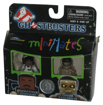 Ghostbusters Minimates (2009) Winston Zeddmore y Zombie Taxista Conjunto de figuras Foto 1 de 3