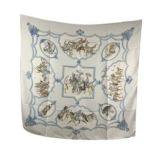 Hermes Paris Les Chevaux des Moghols 1993 De Fougerolle Seidenschal - Bild 1 von 6