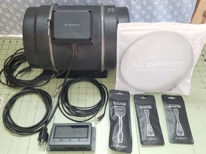 AC Infinity 8 inch ventilation fan COMPLETE SYSTEM - Picture 1 of 10
