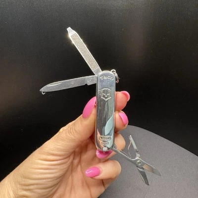 Cuchillo de bolsillo Tiffany & Co. vintage con llavero de plata de ley Foto 1 de 4